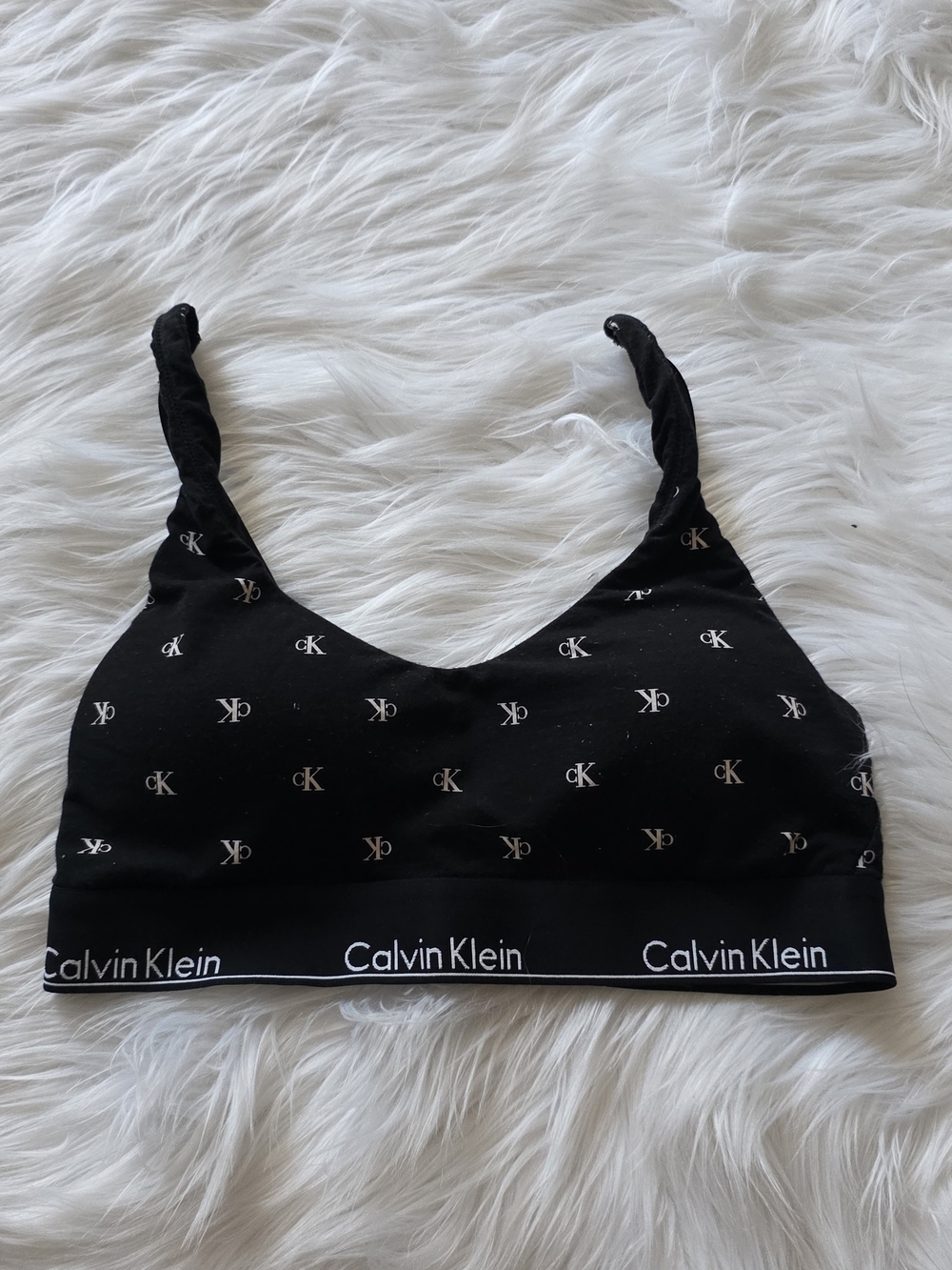 Calvin Klein Black Logo Bralette